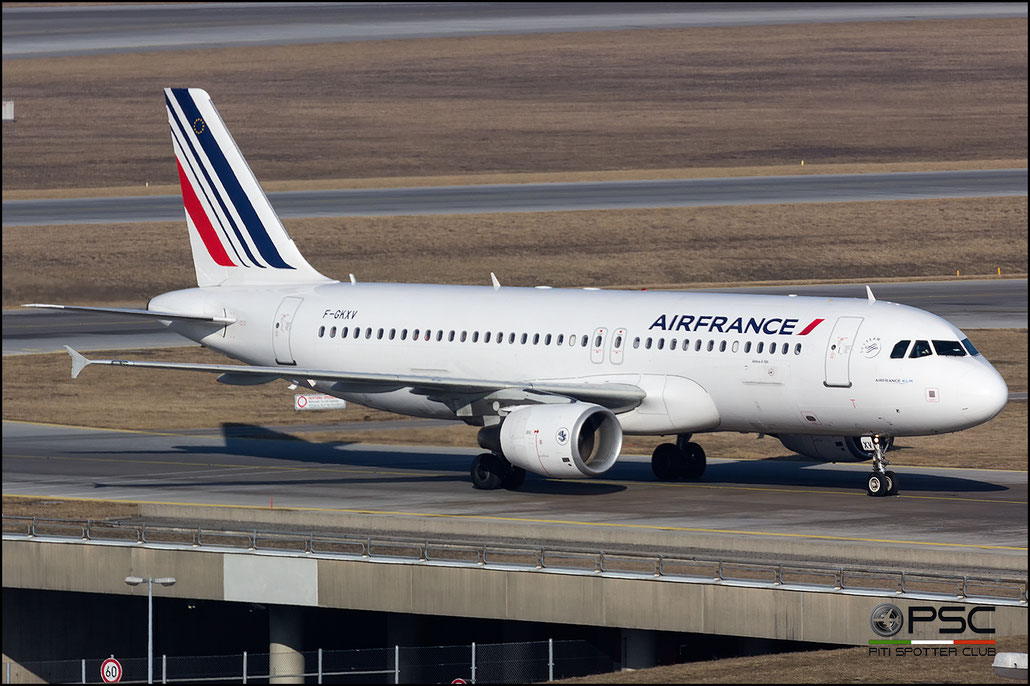 F-GKXV A320-214 4084 Air France @ Munich Airport 14.02.2017 © Piti Spotter Club Verona