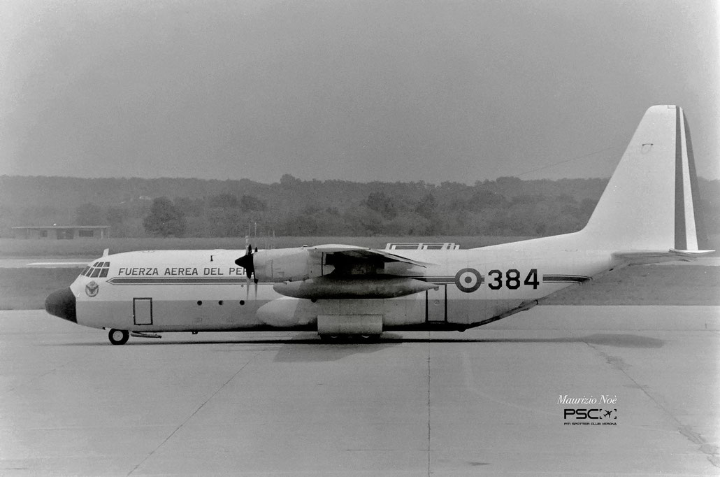 384  (OB-1378  L-100-20  4715  Grupo 8  Active  Jan 1977  © collezione Maurizio Noè p.g.c. - Piti Spotter Club Verona