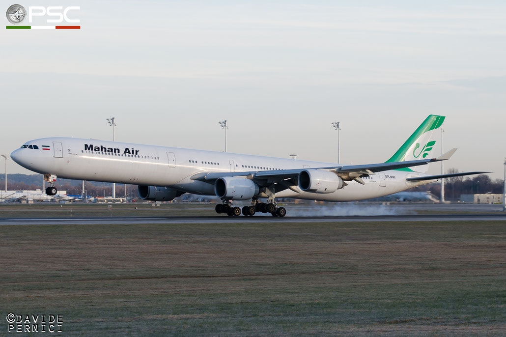 EP-MMI A340-642 416 Mahan Air @ Munich Airport 13.12.2015 © Piti Spotter Club Verona