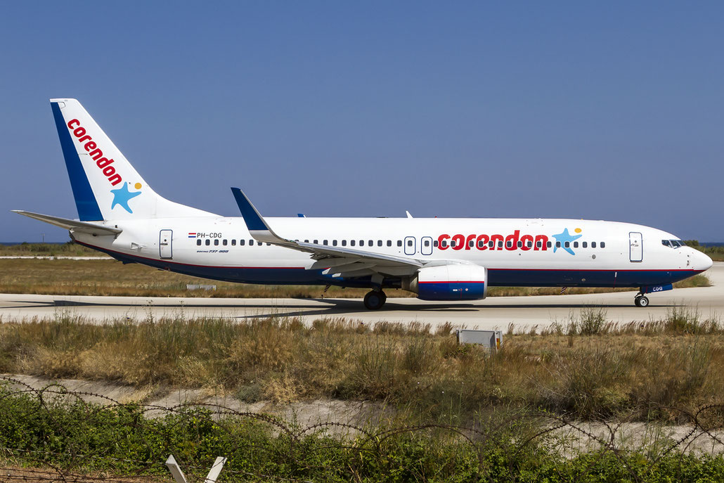 PH-CDG B737-86J 30881/1067 Corendon Dutch Airlines @ Rhodes Airport 05.07.2015  © Piti Spotter Club Verona