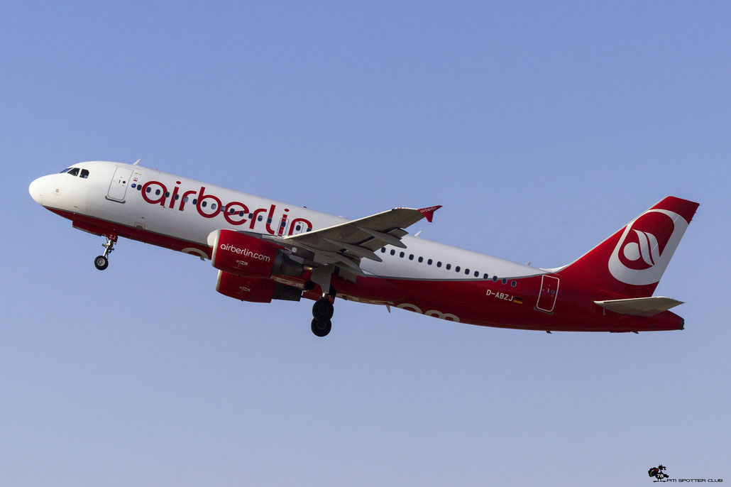 D-ABZJ A320-216 3295 Air Berlin @ Aeroporto di Verona 18.02.2017  © Piti Spotter Club Verona