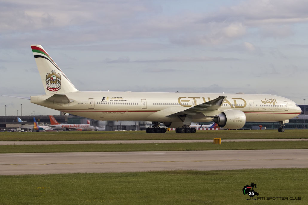 A6-ETG B777-3FXER 39681/932 Etihad Airways @ Manchester Airport 21.06.2015 © Piti Spotter Club Verona