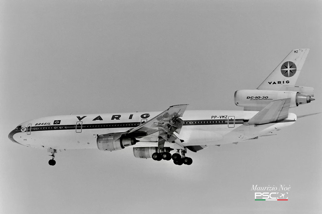 PP-VMZ DC-10-30 46999/289 VARIG - Viaçao Aérea Rio-Grandense 1 Dec 1979, ancora con neve a terra - © collezione Maurizio Noè p.g.c. - Piti Spotter Club Verona
