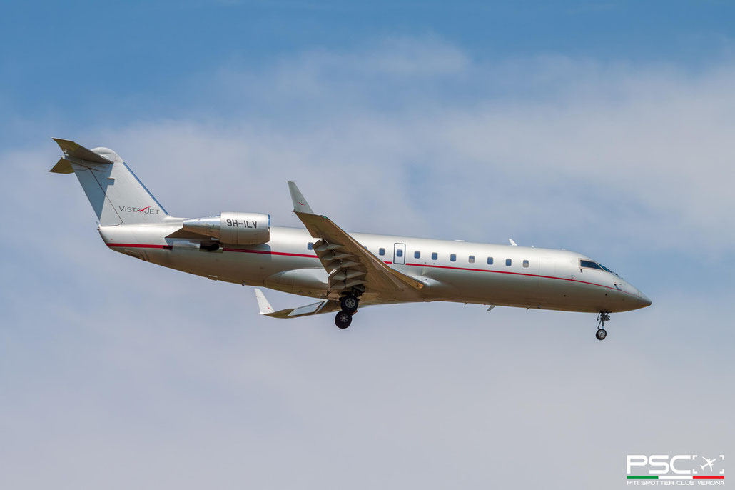 9H-ILV Bombardier Challenger 850 8082  CF34-3B  VistaJet 2008 @ Verona Villafranca 05 2026 © Piti Spotter Club Verona