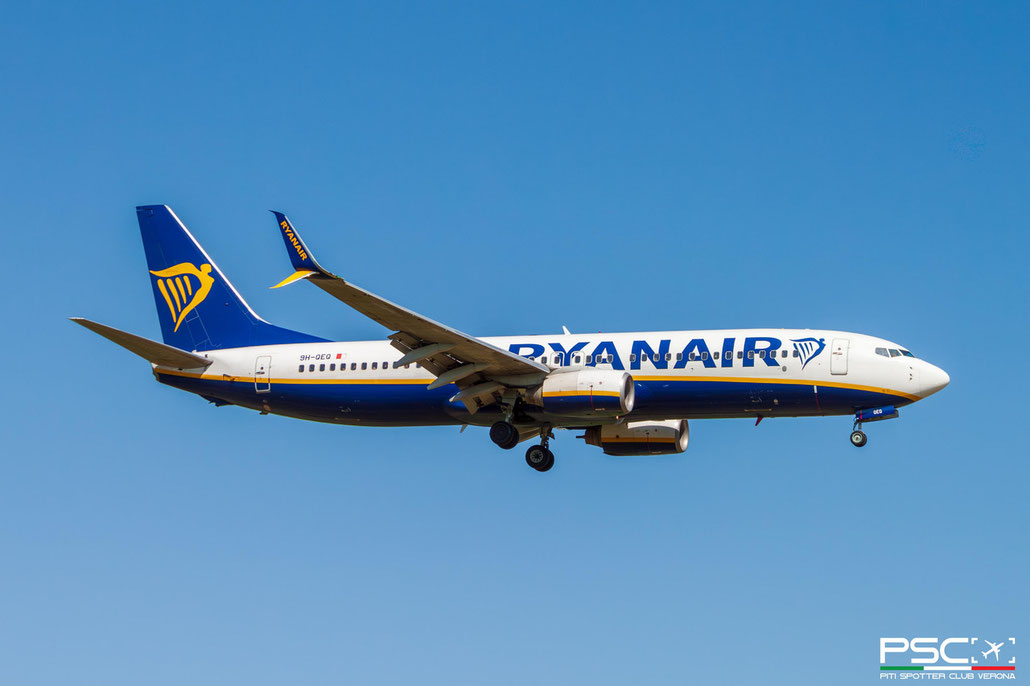 9H-QEQ Boeing 737-8AS 33581 1809 cfm56-7B24  Malta Air>Ryanair 2005 @ Verona Villafranca 05 2026 © Piti Spotter Club Verona