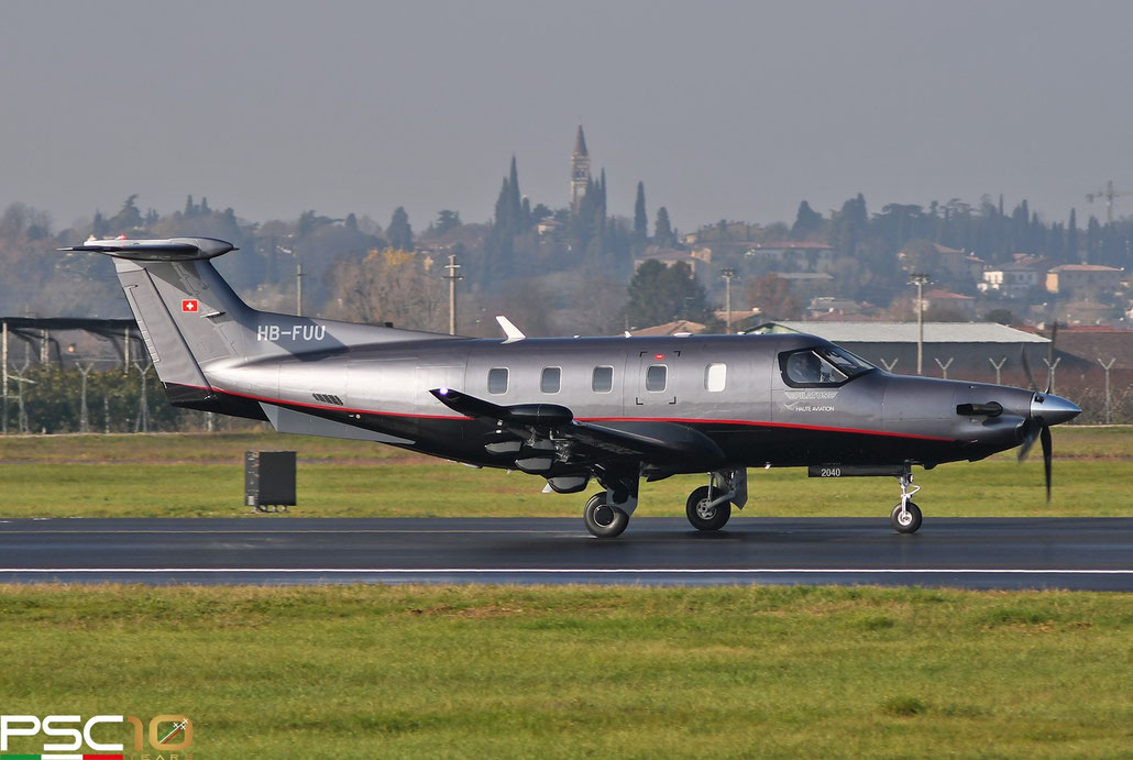 HB-FUU  PC-12/47NGX  2040  Execujet Europe  @ Aeroporto di Verona  11 2021 © Piti Spotter Club Verona