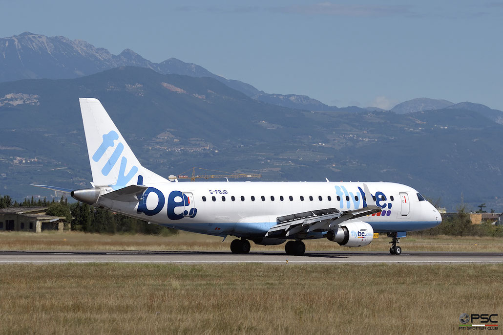G-FBJD ERJ175STD 17000329 Flybe - British European @ Aeroporto di Verona 12.08.2017  © Piti Spotter Club Verona