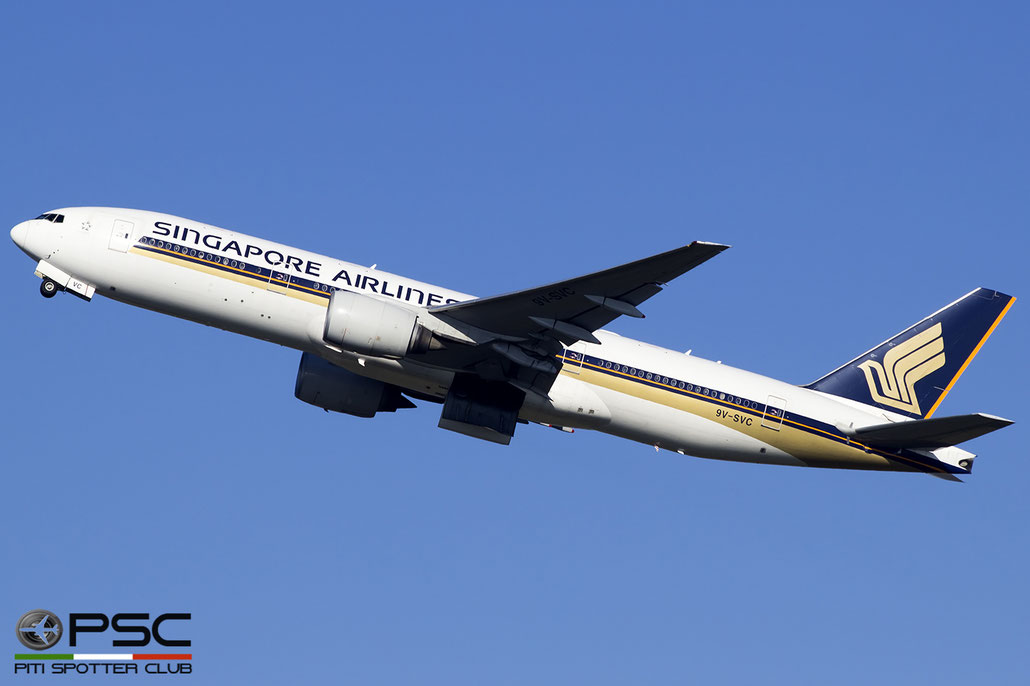 9V-SVC B777-212ER 28526/355 Singapore Airlines @ Roma Fiumicino Airport 18.12.2016 © Piti Spotter Club Verona