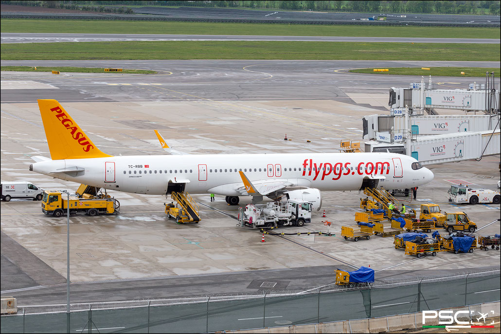 TC-RBB Airbus A321-251NX 8979  cfm LEAP-1A32  Pegasus Airlines 2019  @ Vienna Airport 04 2024 © Piti Spotter Club Verona