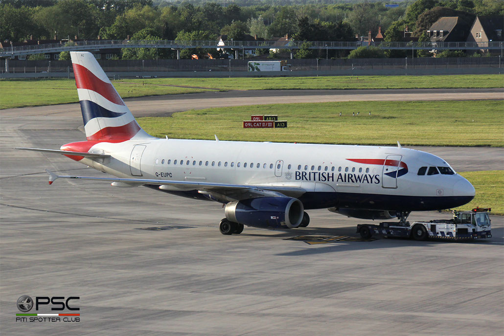 G-EUPC A319-131 1118 British Airways @ London Heathrow Airport 13.05.2015 © Piti Spotter Club Verona