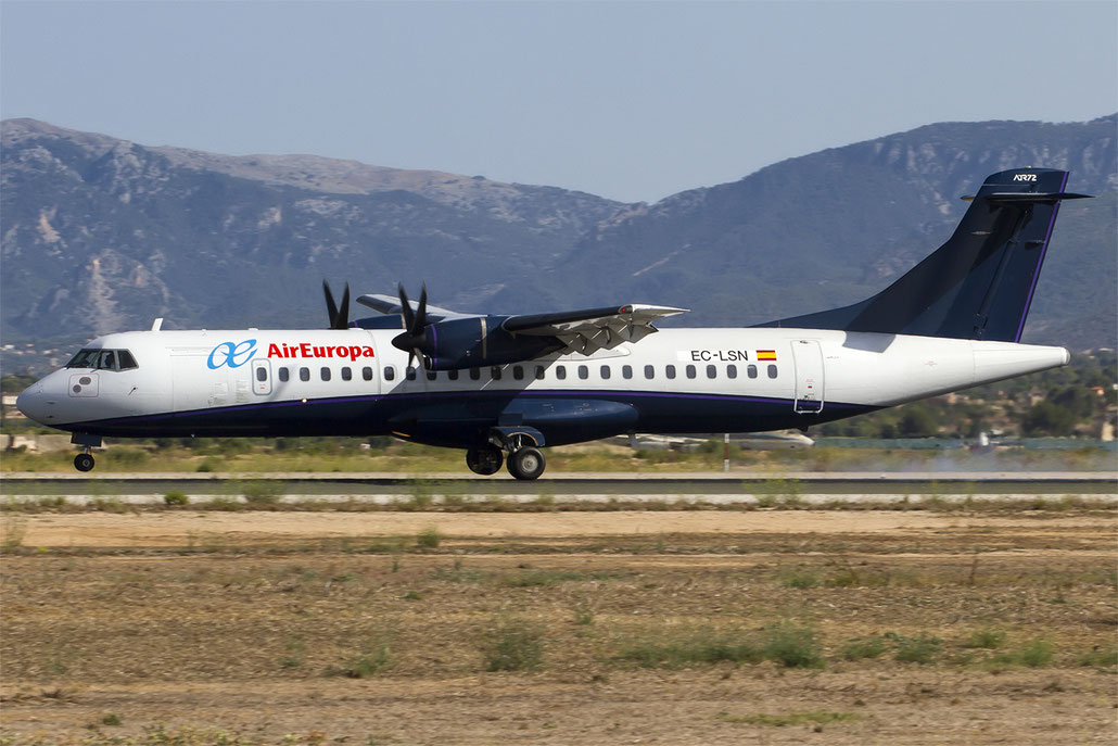 EC-LSN ATR72-202 192 Swiftair @ Palma de Mallorca Airport 07.2014 © Piti Spotter Club Verona