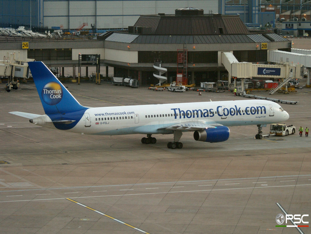 G-FCLJ B757-2Y0 26160/555 Thomas Cook Airlines @ Manchester Airport 20.07.2012 © Piti Spotter Club Verona
