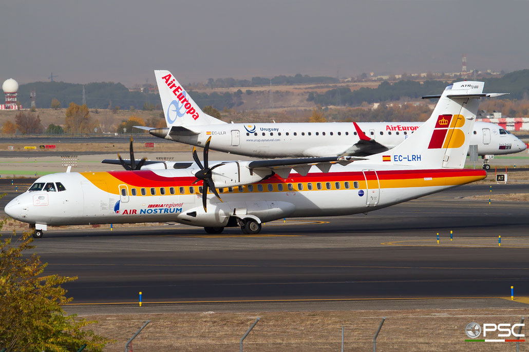 EC-LRH ATR72-212A 999 Iberia Regional @ Madrid Airport 23.11.2017 © Piti Spotter Club Verona