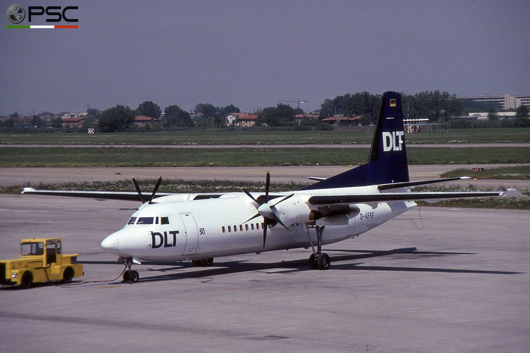 D-AFKF Fokker 50 20141 DLT - Deutsche Luftverkehrsgesellschaft © 2018 courtesy of Marco Ceschi - Piti Spotter Club Verona