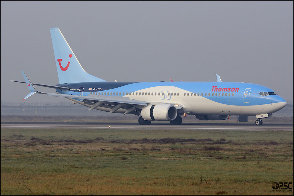 G-FDZZ B737-8K5 (Scimitar Winglets) 37262/3876 Thomson Airways @ Aeroporto di Verona © Piti Spotter Club Verona