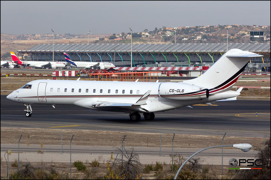 CS-GLB Global 6000 9481 NetJets Europe @ Madrid Airport 23.11.2017 © Piti Spotter Club Verona