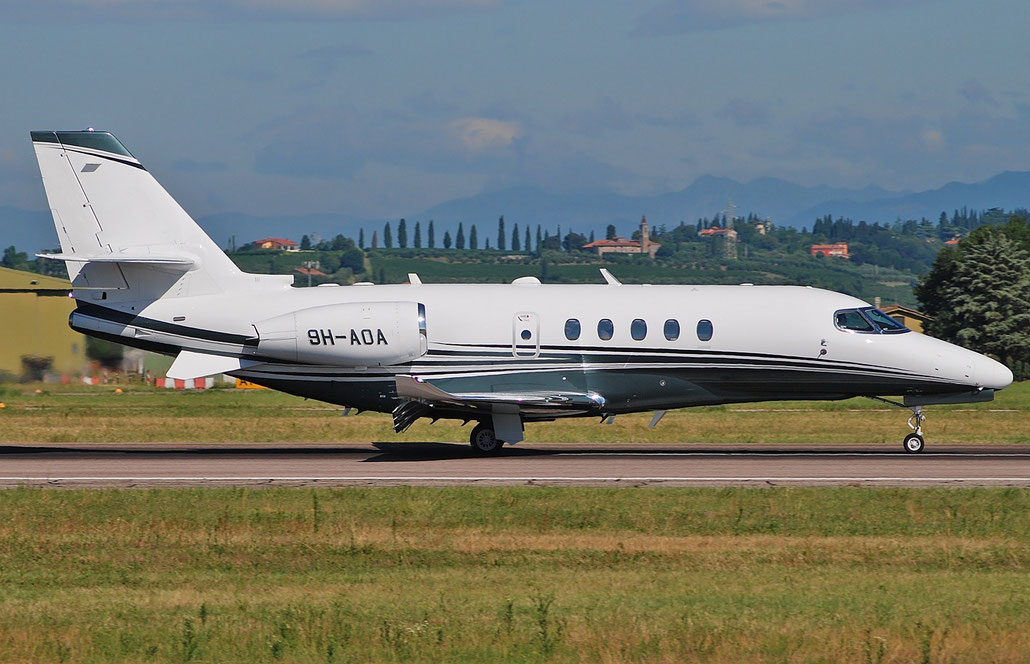 9H-AOA Ce680A 680A-0070 Albinati Aviation @ Aeroporto di Verona 23.07.2018  © Piti Spotter Club Verona