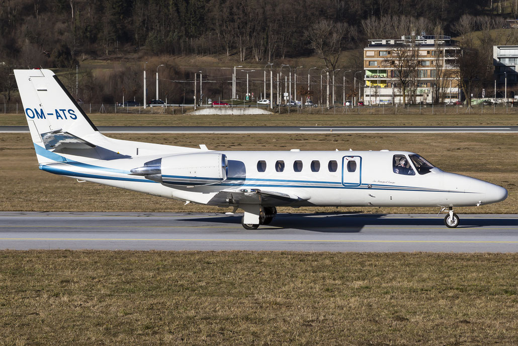 OM-ATS Ce550 Bravo 550-0865 Air-Transport Europe @ Innsbruck Airport 29.12.2015 © Piti Spotter Club Verona