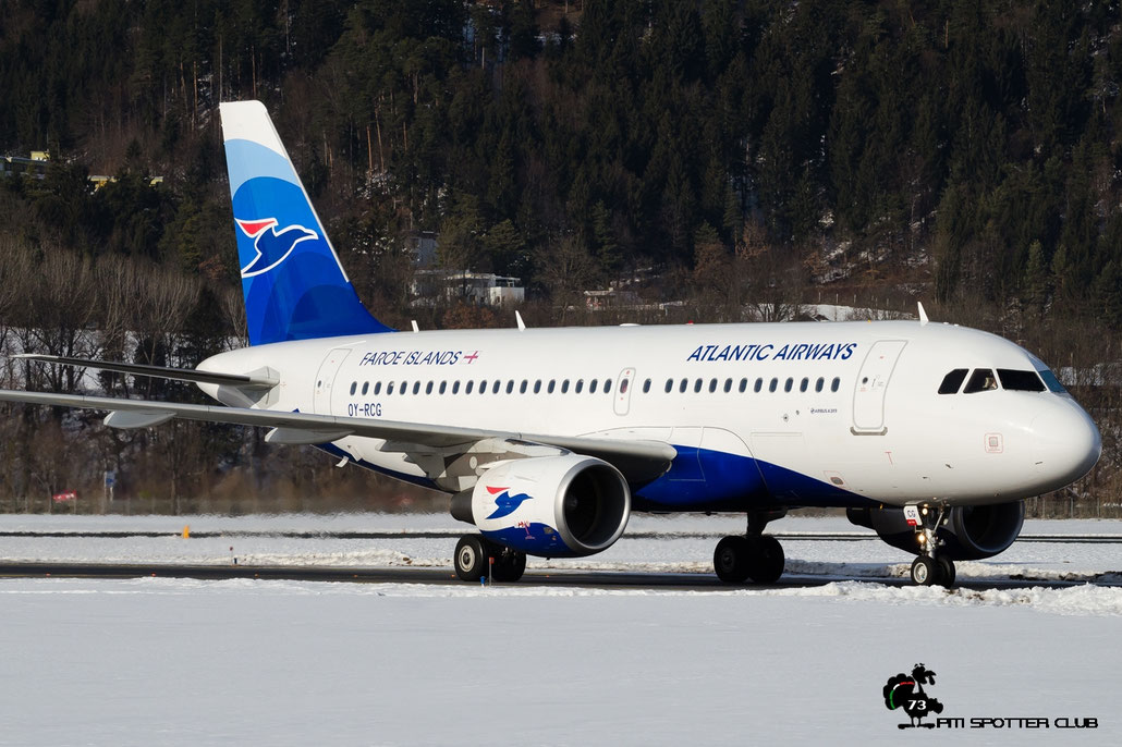 OY-RCG A319-115 5079 Atlantic Airways (Faroe Islands) @ Innsbruck Airport 28.01.2017 © Piti Spotter Club Verona