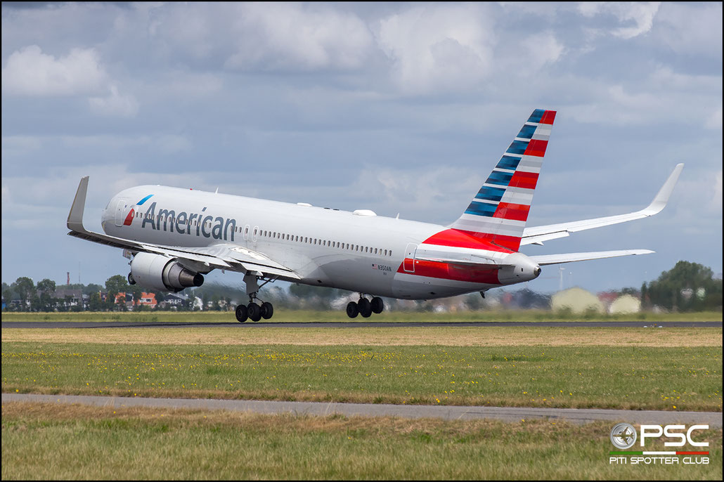 N350AN  B767-323ER  33089/916  American Airlines  @ Amsterdam 2019 © Piti Spotter Club Verona 