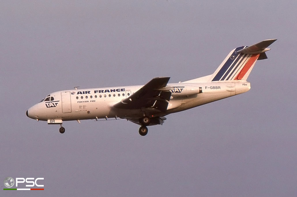 F-GBBR F28-1000 11051 Air France © 2017 courtesy of Marco Ceschi - Piti Spotter Club Veron