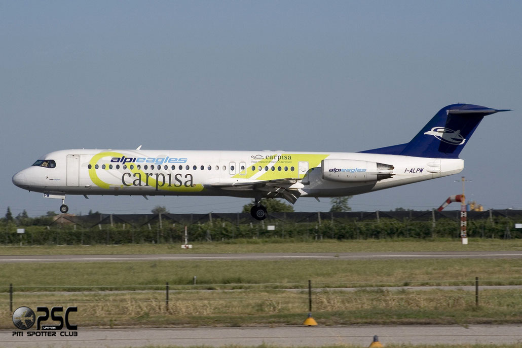 I-ALPW Fokker 100 11255 Alpi Eagles
