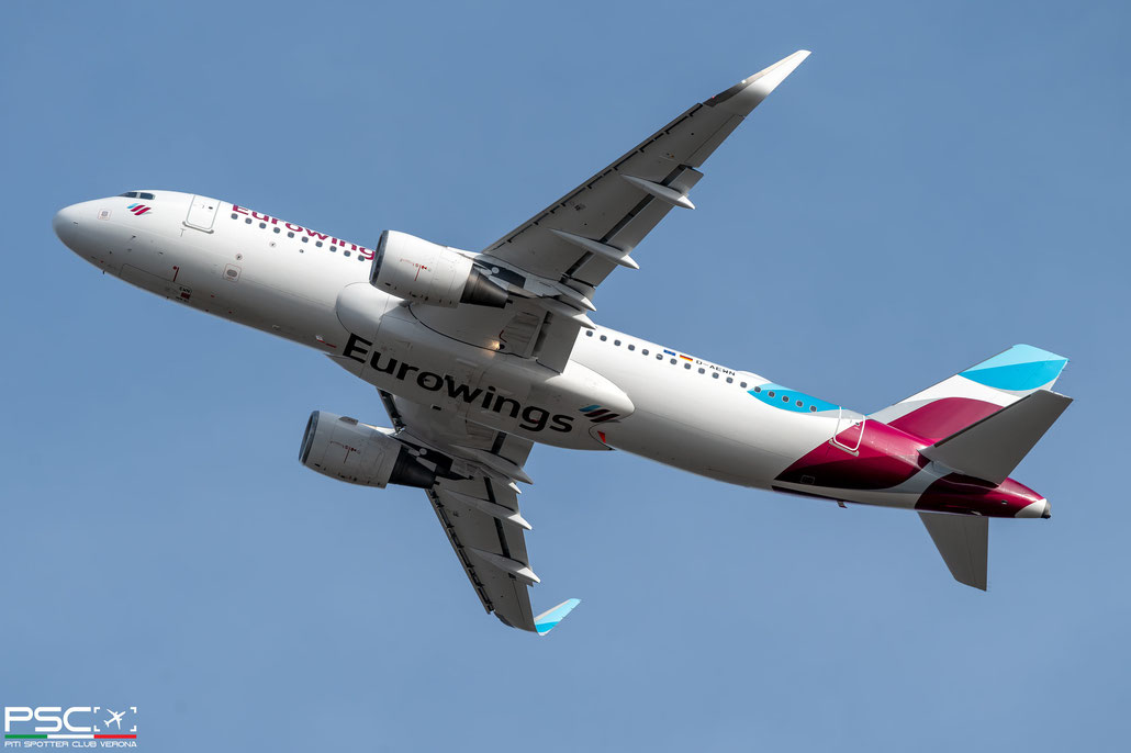 D-AEWN A320-214 7393 Eurowings @ Colonia/Bonn 02.2024 © Piti Spotter Club Verona