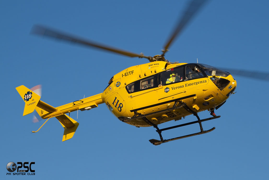 Inaer Eurocopter EC 145 - I-EITF @ Aeroporto di Verona © Piti Spotter Club Verona