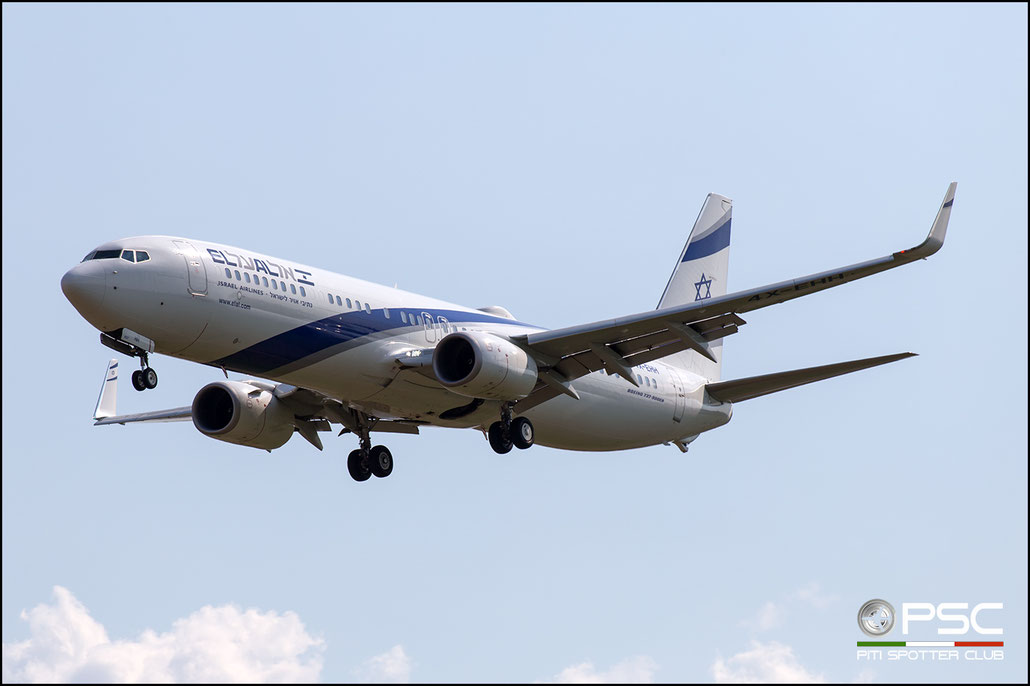 4X-EHH B737-958ER 41558/5791 El Al Israel Airlines @ Aeroporto di Verona 18.08.2018  © Piti Spotter Club Verona