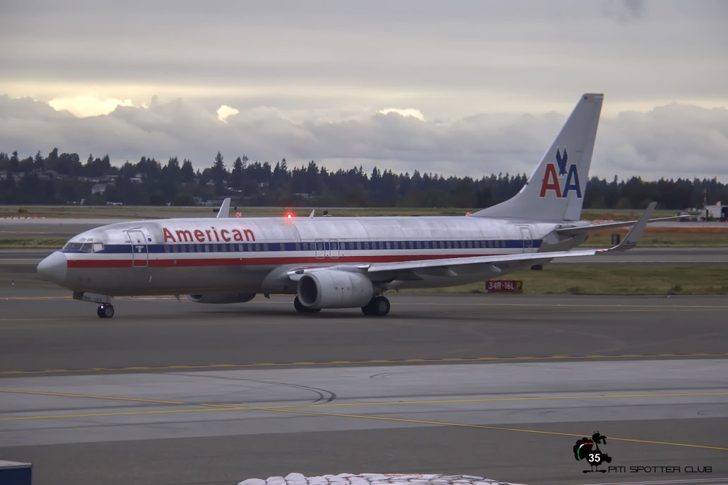 N923AN B737-823 29524/405 American Airlines @ Seattle Tacoma Airport 25.09.2015 © Piti Spotter Club Verona