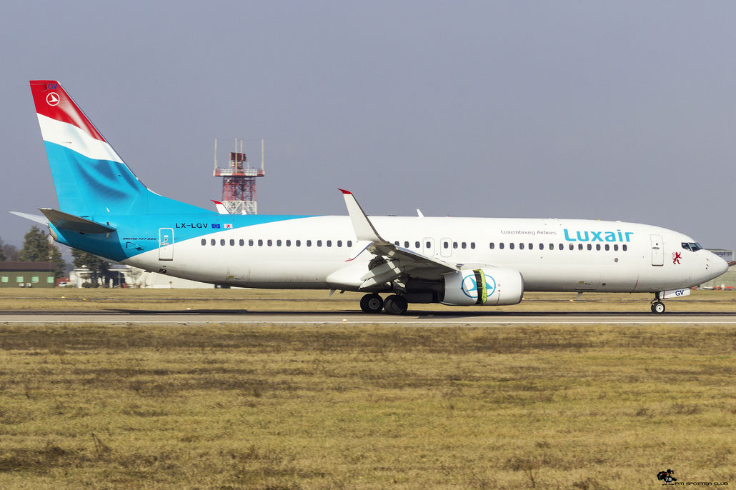 LX-LGV B737-8C9 41190/4755 Luxair @ Aeroporto di Verona 18.02.2017  © Piti Spotter Club Verona