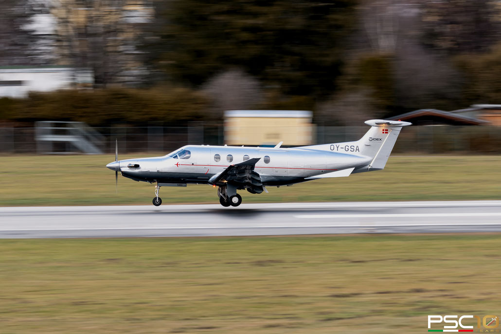 OY-GSA PC-12/47E 1065 Flexflight URL @ Innsbruck 02.2023 © Piti Spotter Club Verona