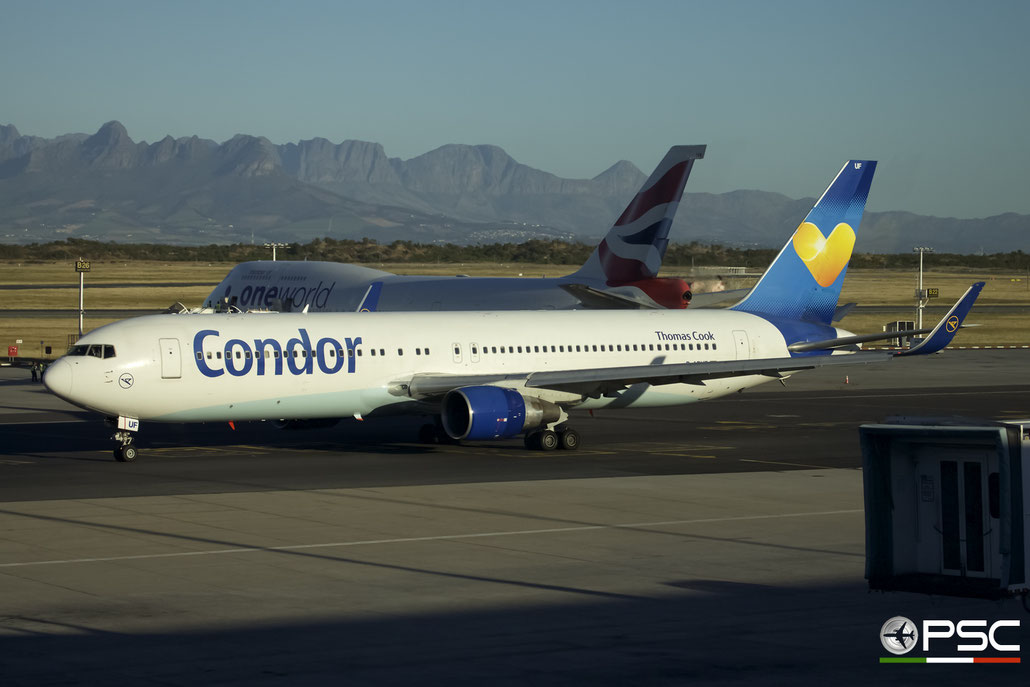 D-ABUF B767-330ER 26985/537 Condor Flugdienst @ Cape Town International Airport 24.11.2017 © Piti Spotter Club Verona