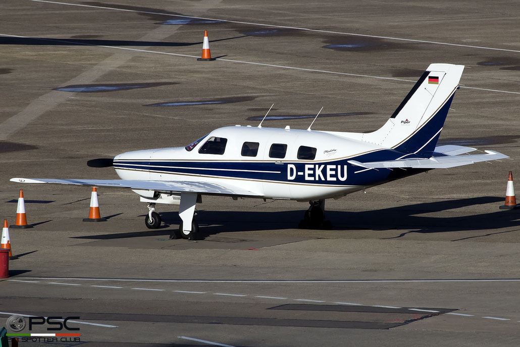 D-EKEU Piper PA46-350P Malibu Mirage @ Birmingham Airport 11.2017 © Piti Spotter Club Verona