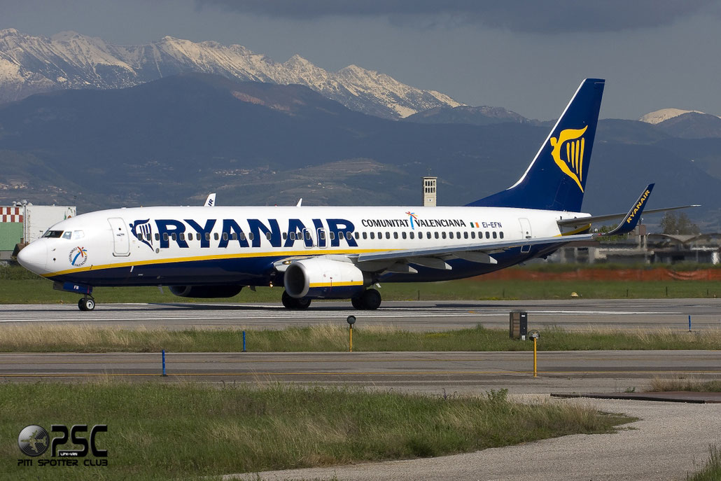 Boeing 737 Next Gen - MSN 37538 - EI-EFN @ Aeroporto di Verona © Piti Spotter Club Verona