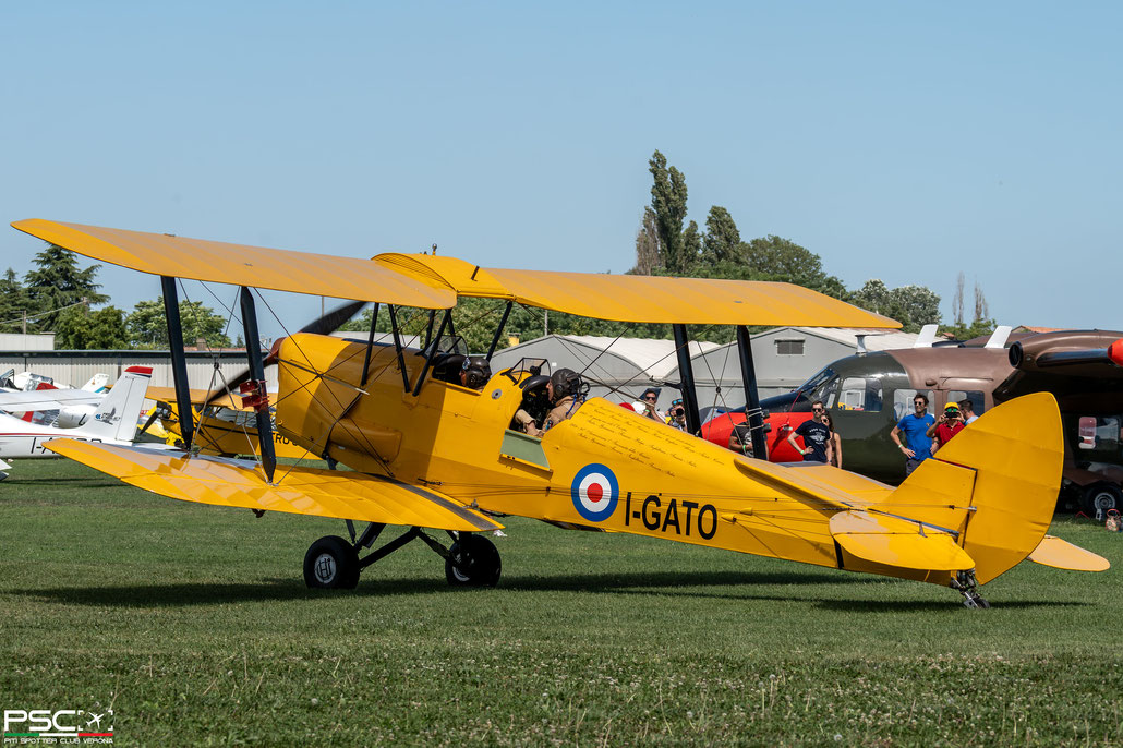 I-GATO - de Havilland DH. 82 Tiger Moth - Private @ Bagnolo FlyParty 06 2024 © Piti Spotter Club Verona