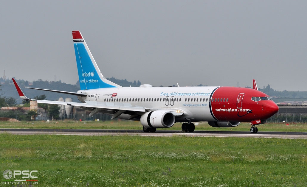 LN-NGE B737-8JP 39050/4196 Norwegian @ Aeroporto di Verona 23.09.2018  © Piti Spotter Club Verona