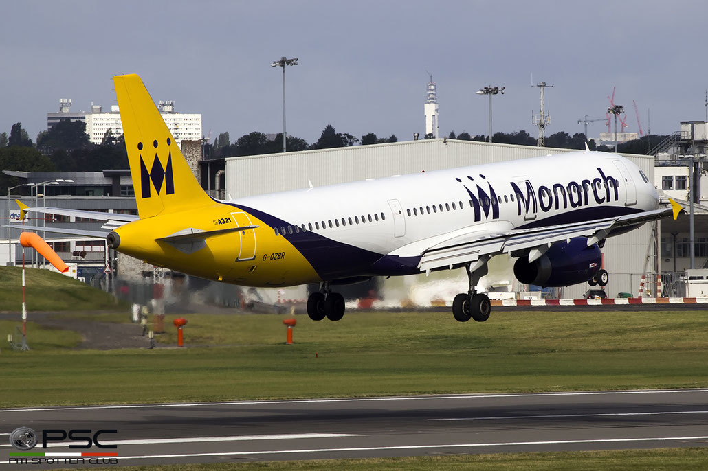 G-OZBR A321-231 1794 Monarch Airlines @ Birmingham Airport 19.08.2017 © Piti Spotter Club Verona