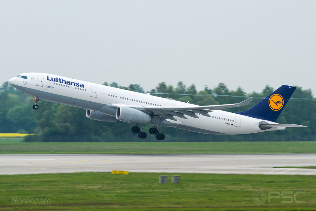 D-AIKG A330-343E 645 Lufthansa @ Munich Airport 15.05.2016 © Piti Spotter Club Verona