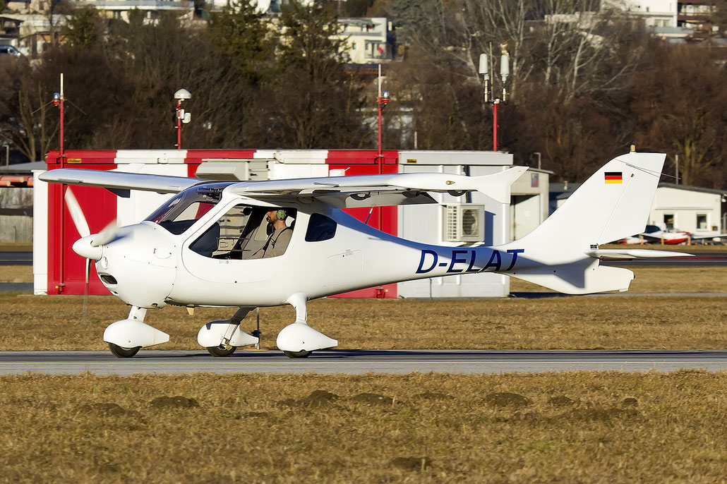 D-ELAT  Flight Design CT-LS Private - @ Innsbruck © 01 2022 Piti Spotter Club Verona