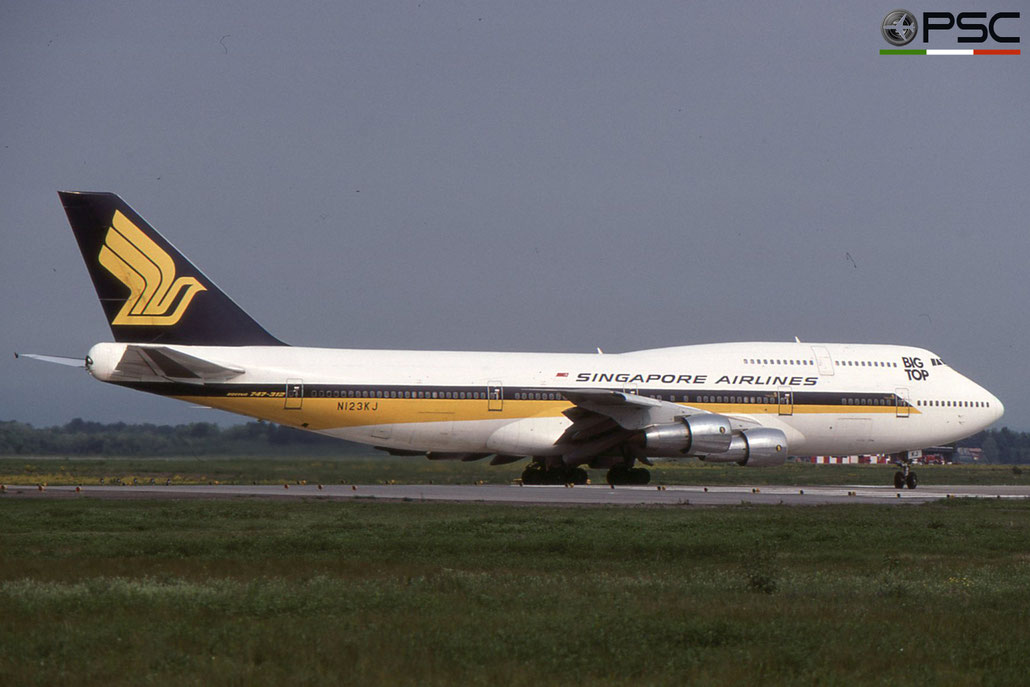 N123KJ B747-312 23243/612 Singapore Airlines © 2018 courtesy of Marco Ceschi - Piti Spotter Club Verona