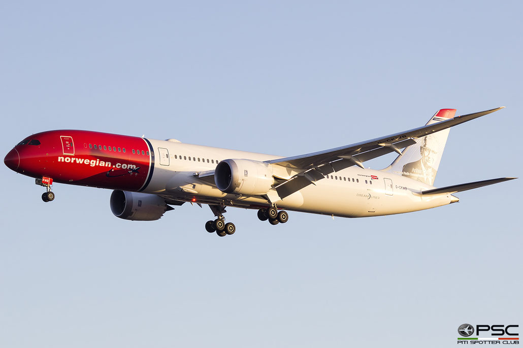 G-CKWB Boeing 787-9 38788 675 Trent 1000-J3  Norwegian Air UK 2018 @ London Gatwick 02 2019 © Piti Spotter Club Verona