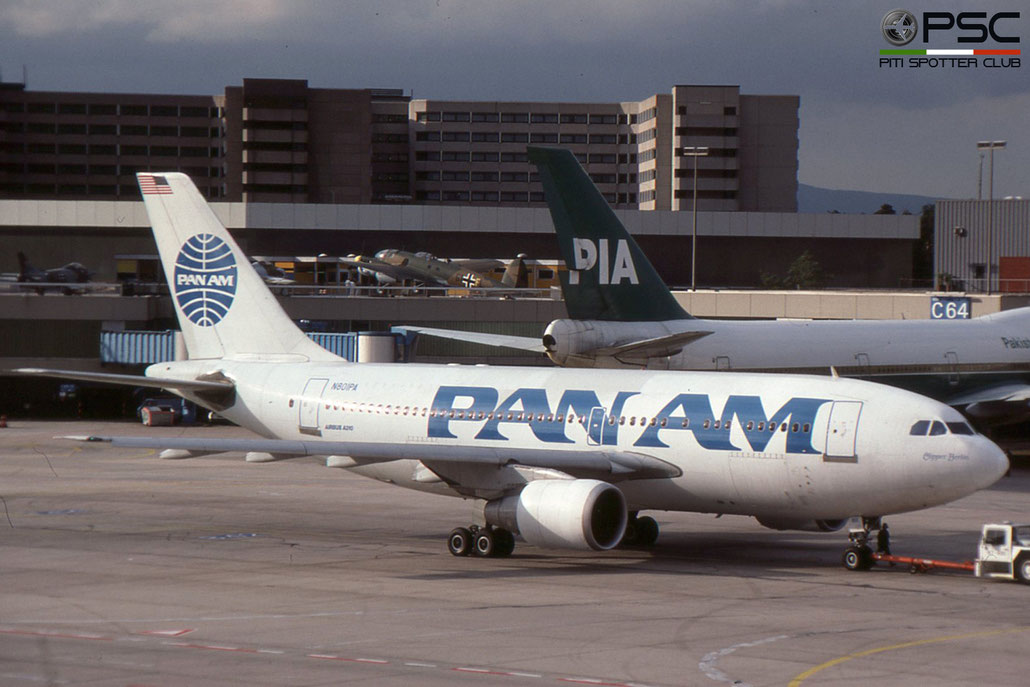 N801PA A310-222 288 Pan Am - Pan American World Airways © 2018 courtesy of Marco Ceschi - Piti Spotter Club Verona