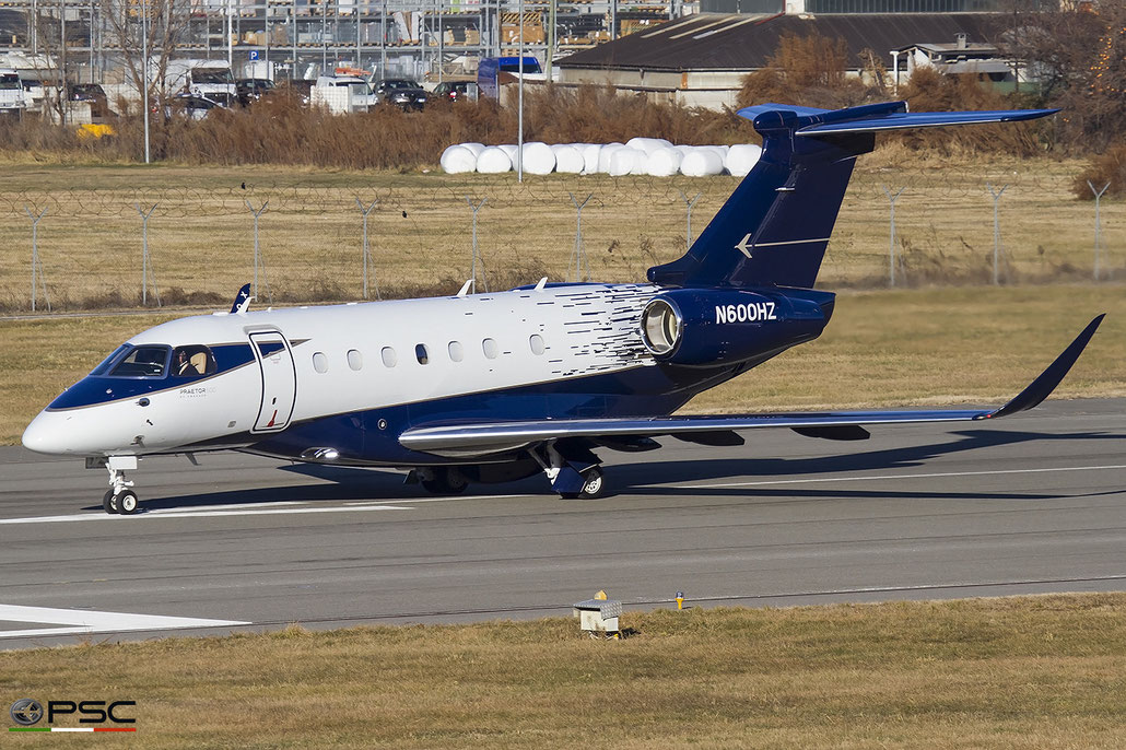 N600HZ Embraer EMB-550 Praetor 600 55020109  AS907-3-1E   2019 @ Aeroporto di Bolzano 04 2025 © Piti Spotter Club Verona
