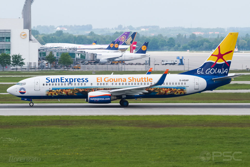 D-ASXP B737-8HX 29684/2539 SunExpress Germany @ Munich Airport 15.05.2016 © Piti Spotter Club Verona