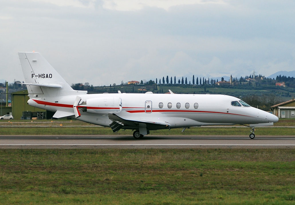 F-HSAO Ce680A 680A-0075 Ixair @ Aeroporto di Verona 02.2018  © Piti Spotter Club Verona