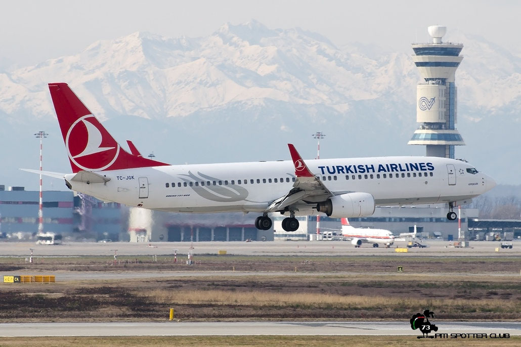 TC-JGK B737-8F2 34409/1924 Turkish Airlines - THY Türk Hava Yollari @ Milano Malpensa Airport 20.02.2016 © Piti Spotter Club Verona