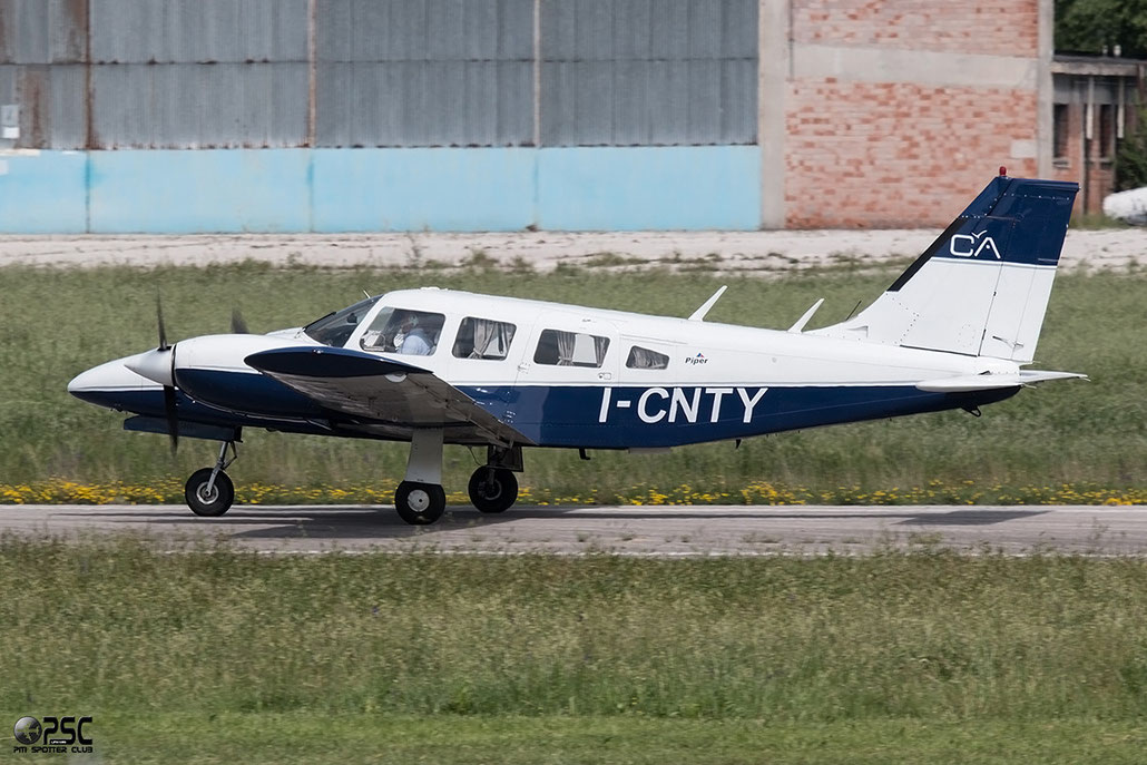 I-CNTY Piper PA-34-200T Seneca II @ Aeroporto Verona Boscomantico © Piti Spotter Club Verona