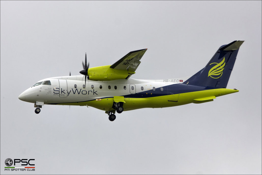 HB-AEO Do328-110 3061 SkyWork Airlines @ Amsterdam Airport 09.2013 © Piti Spotter Club Verona