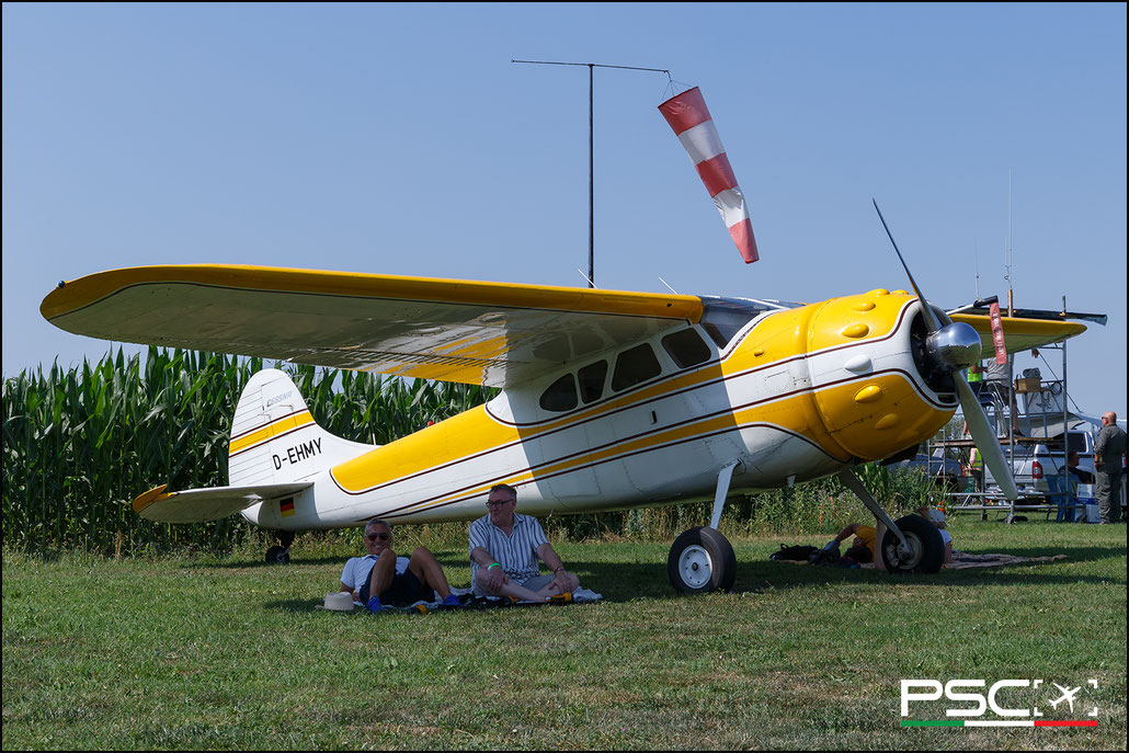 D-EHMY Private Cessna 195B  @ Bagnoli FlyParty 06 2025 © Piti Spotter Club Verona